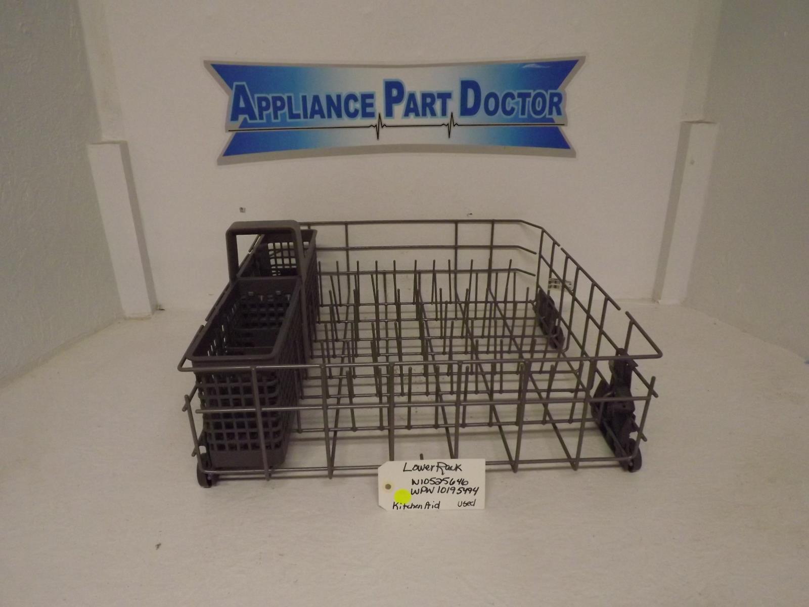 KitchenAid Dishwasher W10525646 WPW10195494 Lower Rack Used KitchenAid Dishwasher W10525646 WPW10195494 Lower Rack Used
